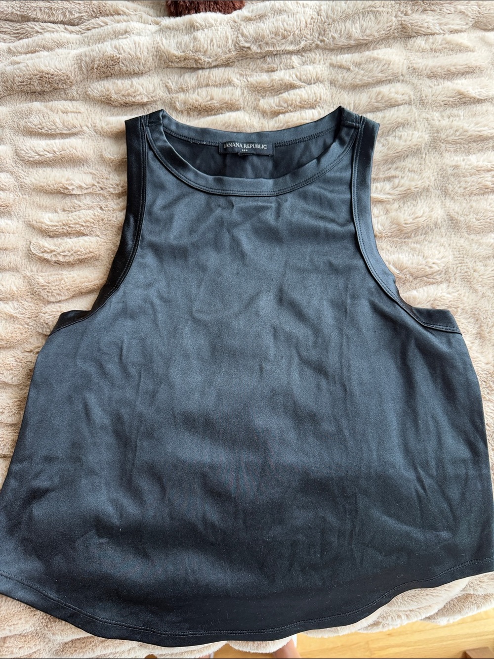 Banana Republic Black Crewneck Tank Top